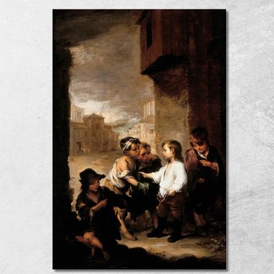 San Tommaso Di Villanova Che Distribuisce I Suoi Vestiti Ai Ragazzi Mendicanti Bartolomé Estebán Murillo bem23 quadro stampa su