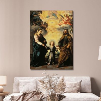 Il Ritorno Della Sacra Famiglia Dall'Egitto Bartolomé Estebán Murillo, bem46 quadro stampa su tela