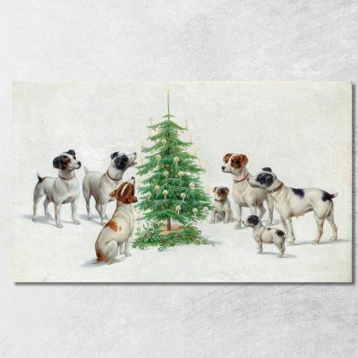 Natale Carl Reichert crc17 quadro stampa su tela