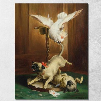 Pandemonio Di Carlini Carl Reichert crc47 quadro stampa su tela