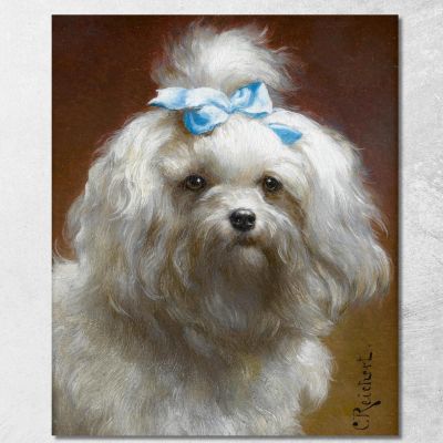 Il Fiocco Blu Carl Reichert crc51 quadro stampa su tela