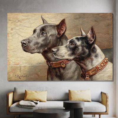Two Friends Carl Reichert, crc56 canvas print