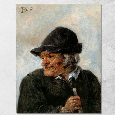 Un Contadino David Teniers The Younger dty13 quadro stampa su tela