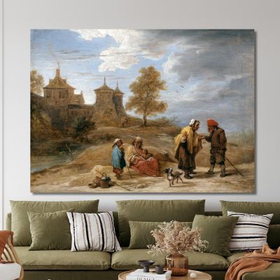 Zigeuner In Einer Landschaft David Teniers The Younger, dty41 drucken auf leinwand