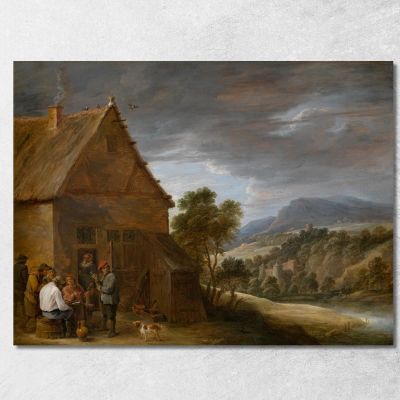 Scena Di Taverna 2 David Teniers The Younger dty82 quadro stampa su tela