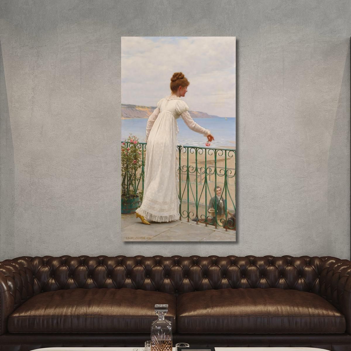 Un Favore Edmund Blair Leighton ebl1 quadro stampa su tela