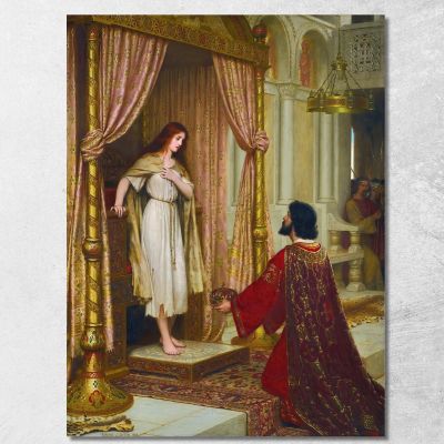 Il Re E La Mendicante Edmund Blair Leighton ebl3 quadro stampa su tela