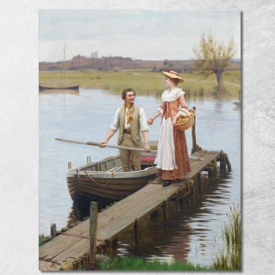 Una Mela Per Il Barcaiolo Edmund Blair Leighton ebl5 quadro stampa su tela