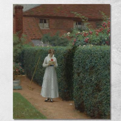 La Lettera D'Amore Edmund Blair Leighton ebl13 quadro stampa su tela