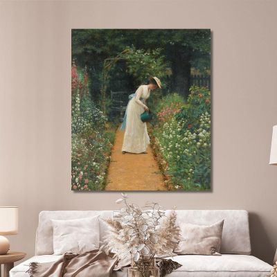My Lady'S Garden Edmund Blair Leighton, ebl14 canvas print