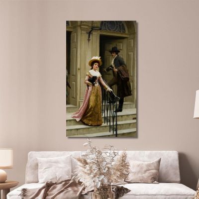 My Next Door Neighbour Edmund Blair Leighton, ebl15 canvas print