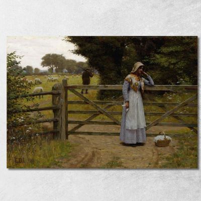 Partenza Edmund Blair Leighton ebl16 quadro stampa su tela