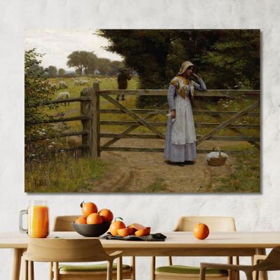 Off Edmund Blair Leighton, ebl16 canvas print