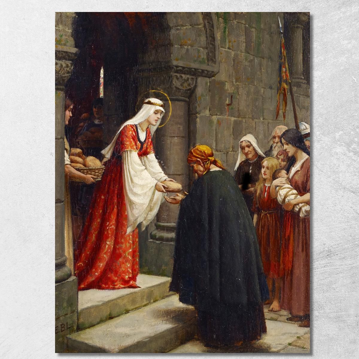 The Charity Of Saint Elizabeth Of Hungary Edmund Blair Leighton