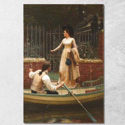 La Fuga D'Amore Edmund Blair Leighton ebl23 quadro stampa su tela