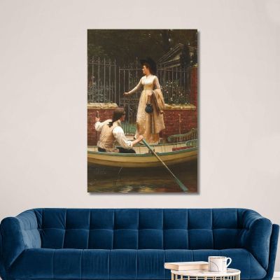 The Elopement Edmund Blair Leighton, ebl23 canvas print