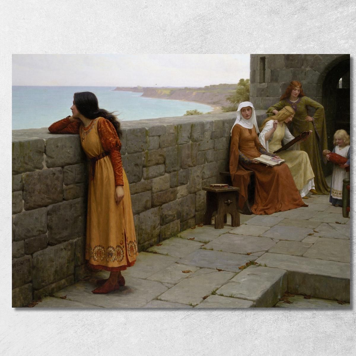 L'Ostaggio Edmund Blair Leighton ebl25 quadro stampa su tela L'Ostaggio Edmund Blair Leighton ebl25 quadro stampa su tela
