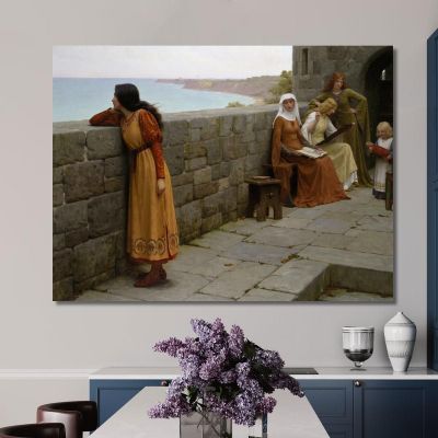 Die Geisel Edmund Blair Leighton, ebl25 drucken auf leinwand