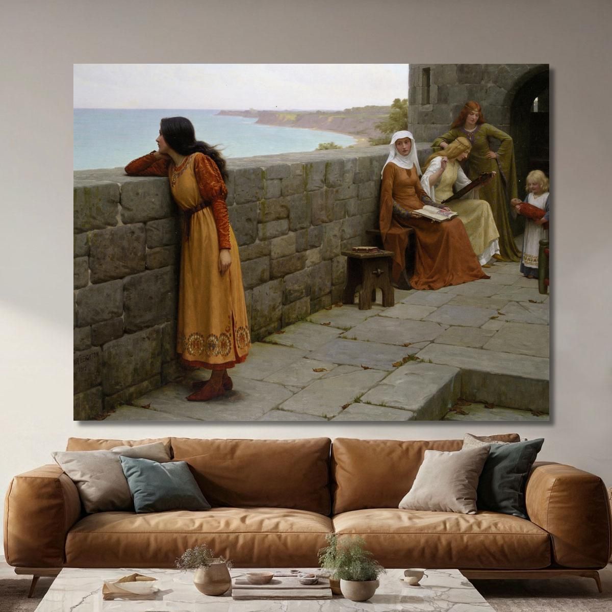 L'Ostaggio Edmund Blair Leighton ebl25 quadro stampa su tela
