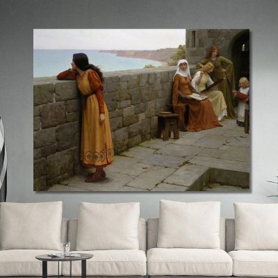 L'Ostaggio Edmund Blair Leighton ebl25 quadro stampa su tela L'Ostaggio Edmund Blair Leighton ebl25 quadro stampa su tela