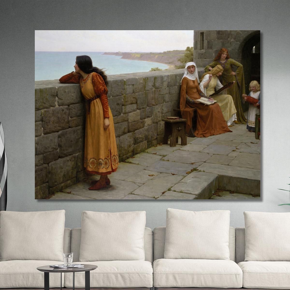 L'Ostaggio Edmund Blair Leighton ebl25 quadro stampa su tela