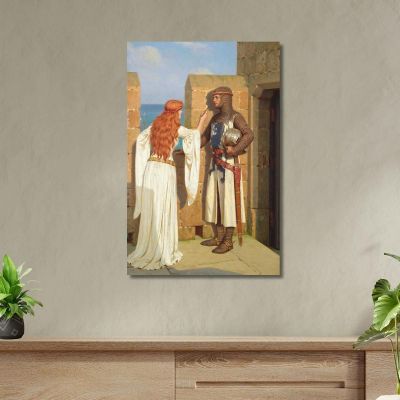 L'Ombra Edmund Blair Leighton, ebl26 quadro stampa su tela