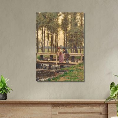 Der Treffpunkt Edmund Blair Leighton, ebl27 drucken auf leinwand