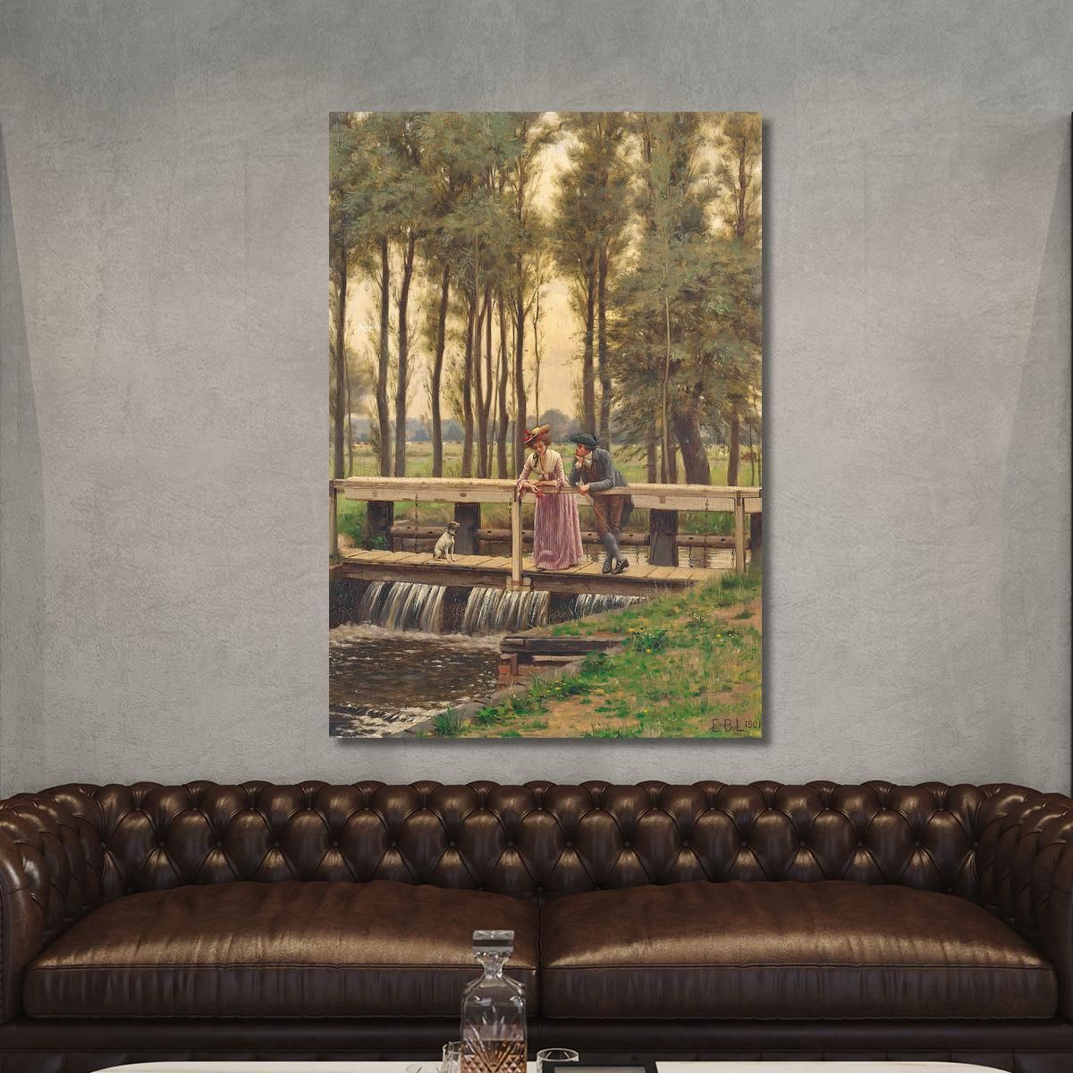 Il Luogo Dell'Incontro Edmund Blair Leighton ebl27 quadro stampa su tela