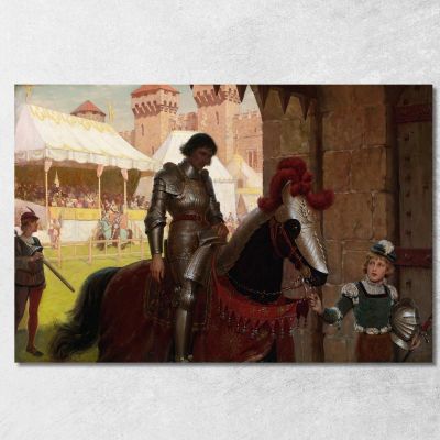 Sconfitto Edmund Blair Leighton ebl29 quadro stampa su tela
