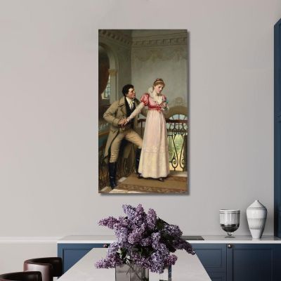 Yes Or No Edmund Blair Leighton, ebl31 canvas print