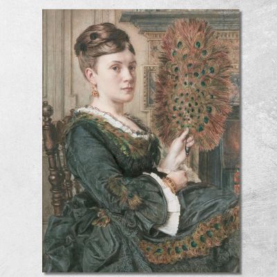 Il Ventaglio Del Pavone Edward John Poynter ejp27 quadro stampa su tela
