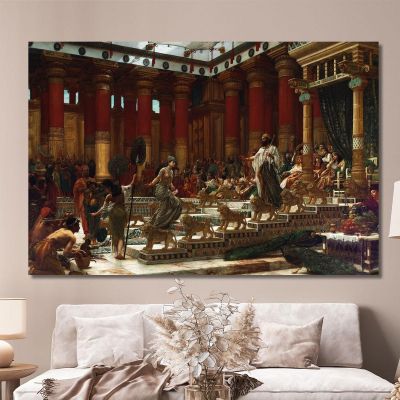 The Visit Of The Queen Of Sheba To King Solomon Edward John Poynter, ejp30 canvas print