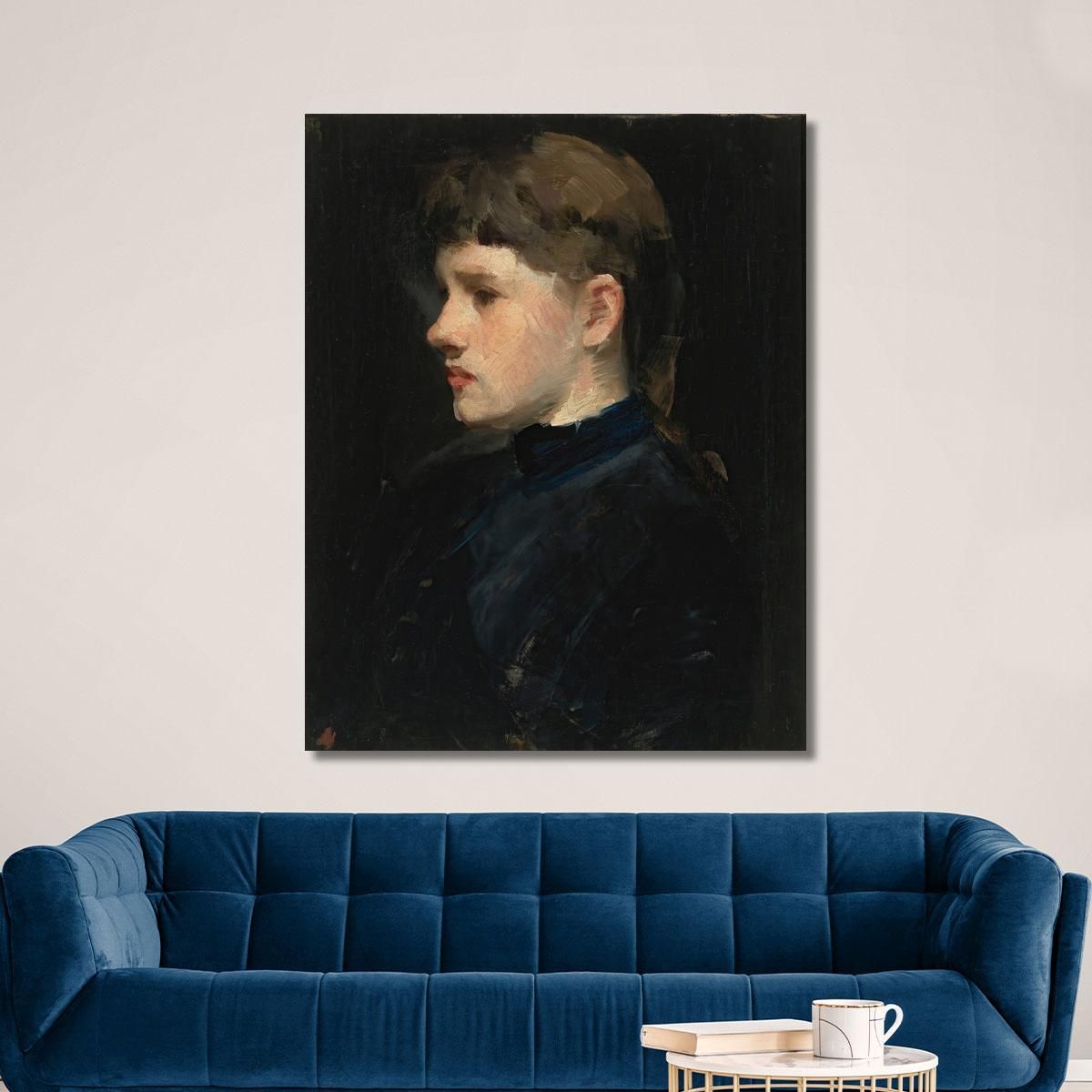 Ritratto Di Una Signora Frank Duveneck fdu13 quadro stampa su tela