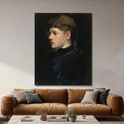 Ritratto Di Una Signora Frank Duveneck fdu13 quadro stampa su tela