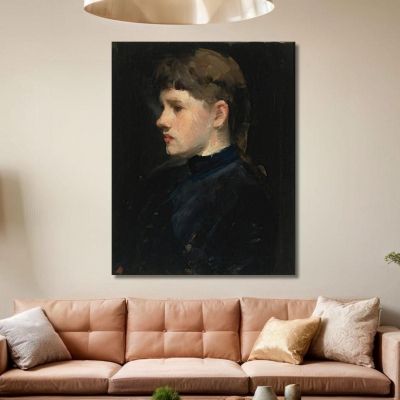 Ritratto Di Una Signora Frank Duveneck fdu13 quadro stampa su tela