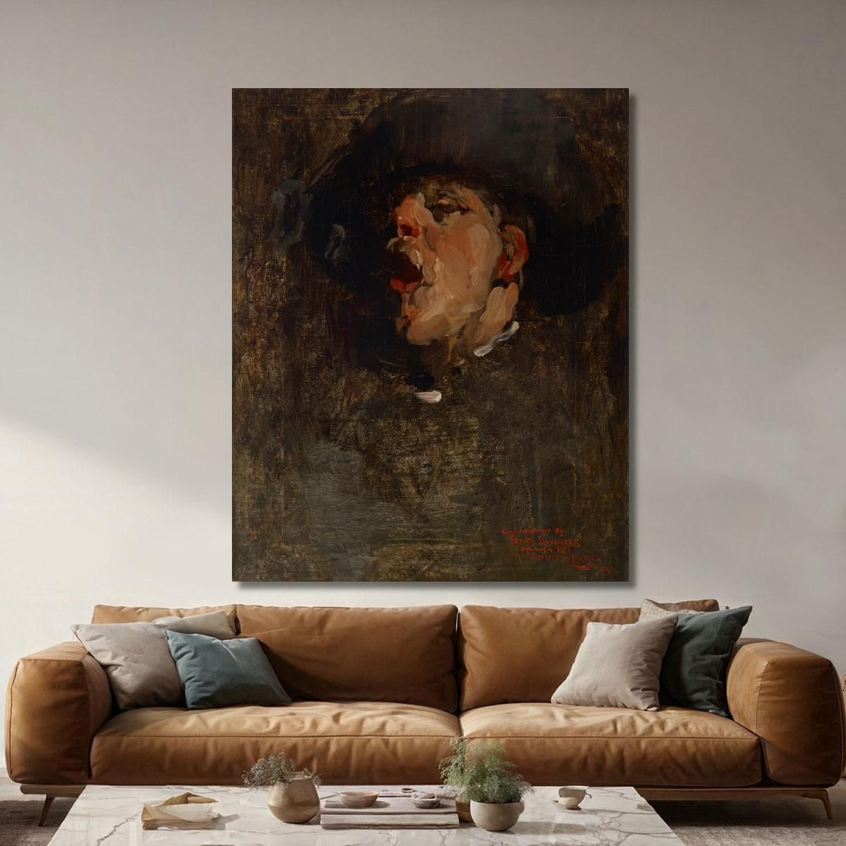 Autoritratto 2 Frank Duveneck fdu21 quadro stampa su tela