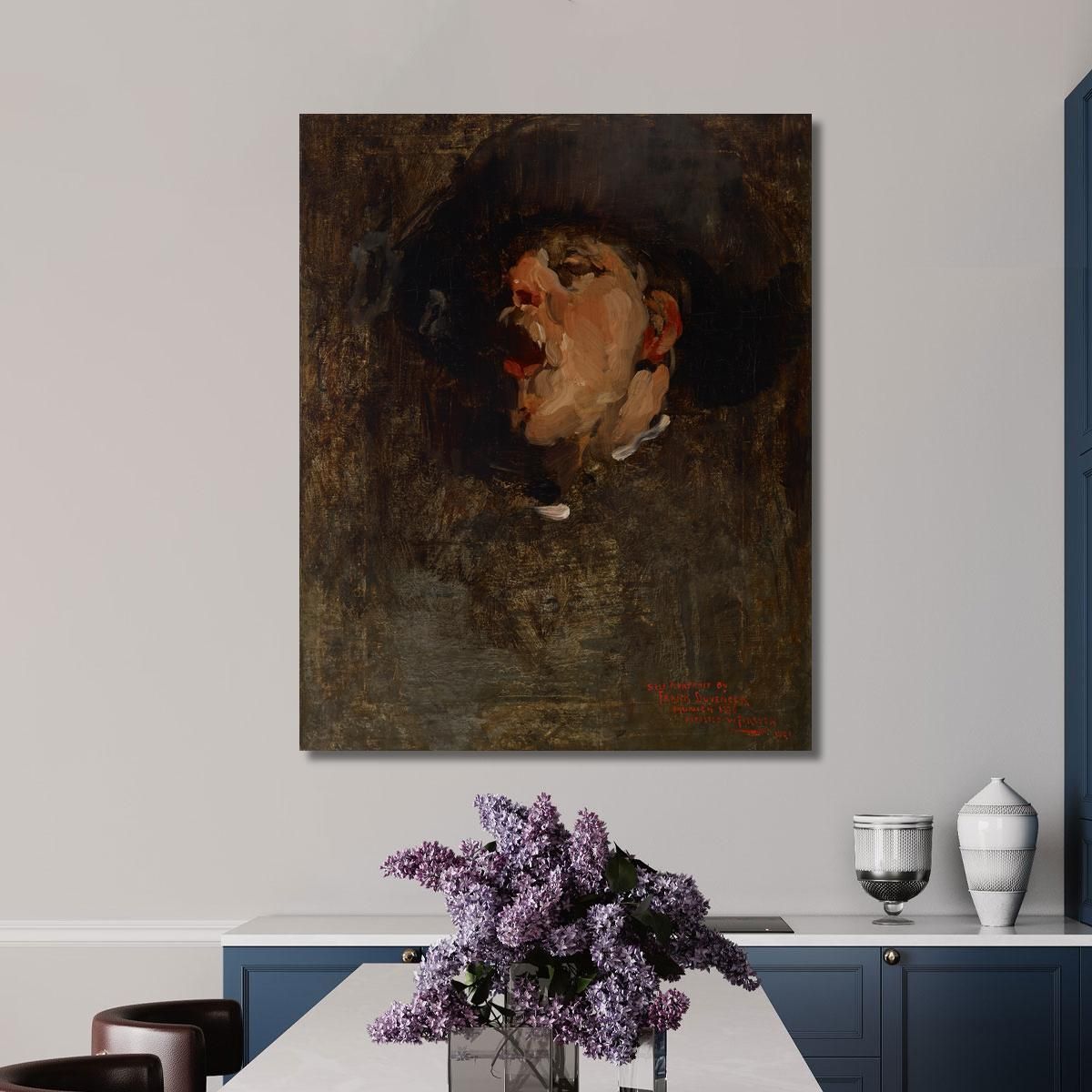 Autoritratto 2 Frank Duveneck fdu21 quadro stampa su tela