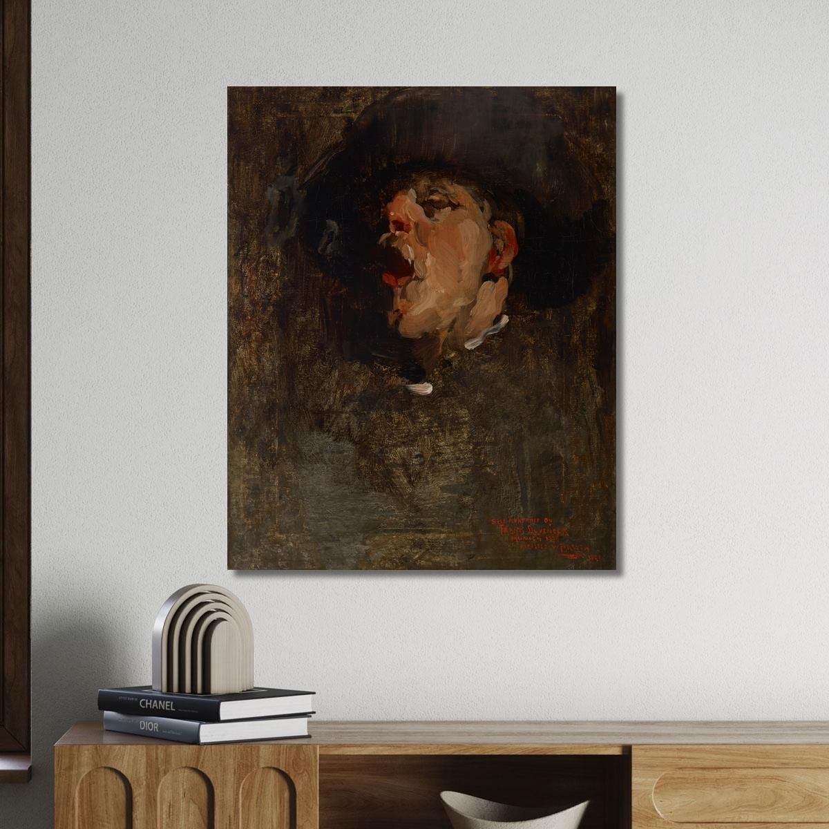 Autoritratto 2 Frank Duveneck fdu21 quadro stampa su tela