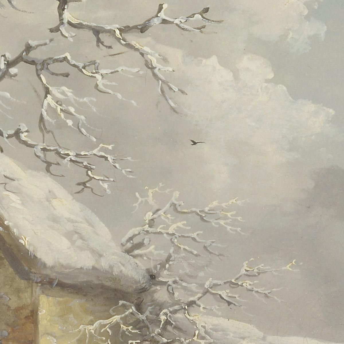 Paesaggio Invernale George Morland gmo57 quadro stampa su tela