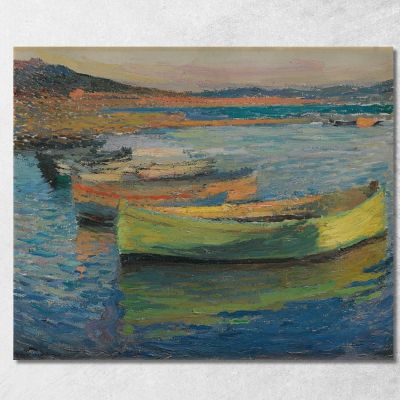 Barche Nei Dintorni Di Collioure Henri Martin hmt3 quadro stampa su tela