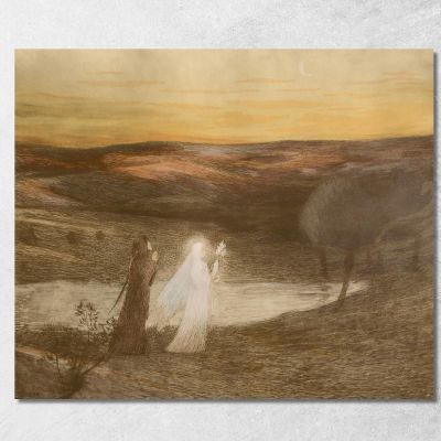 Dante Incontra Beatrice Henri Martin hmt24 quadro stampa su tela