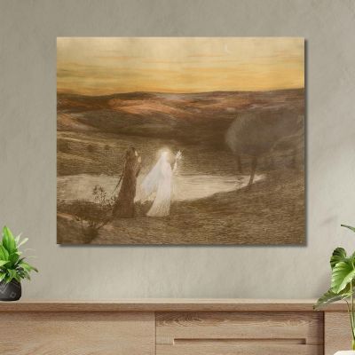 Dante Incontra Beatrice Henri Martin hmt24 quadro stampa su tela