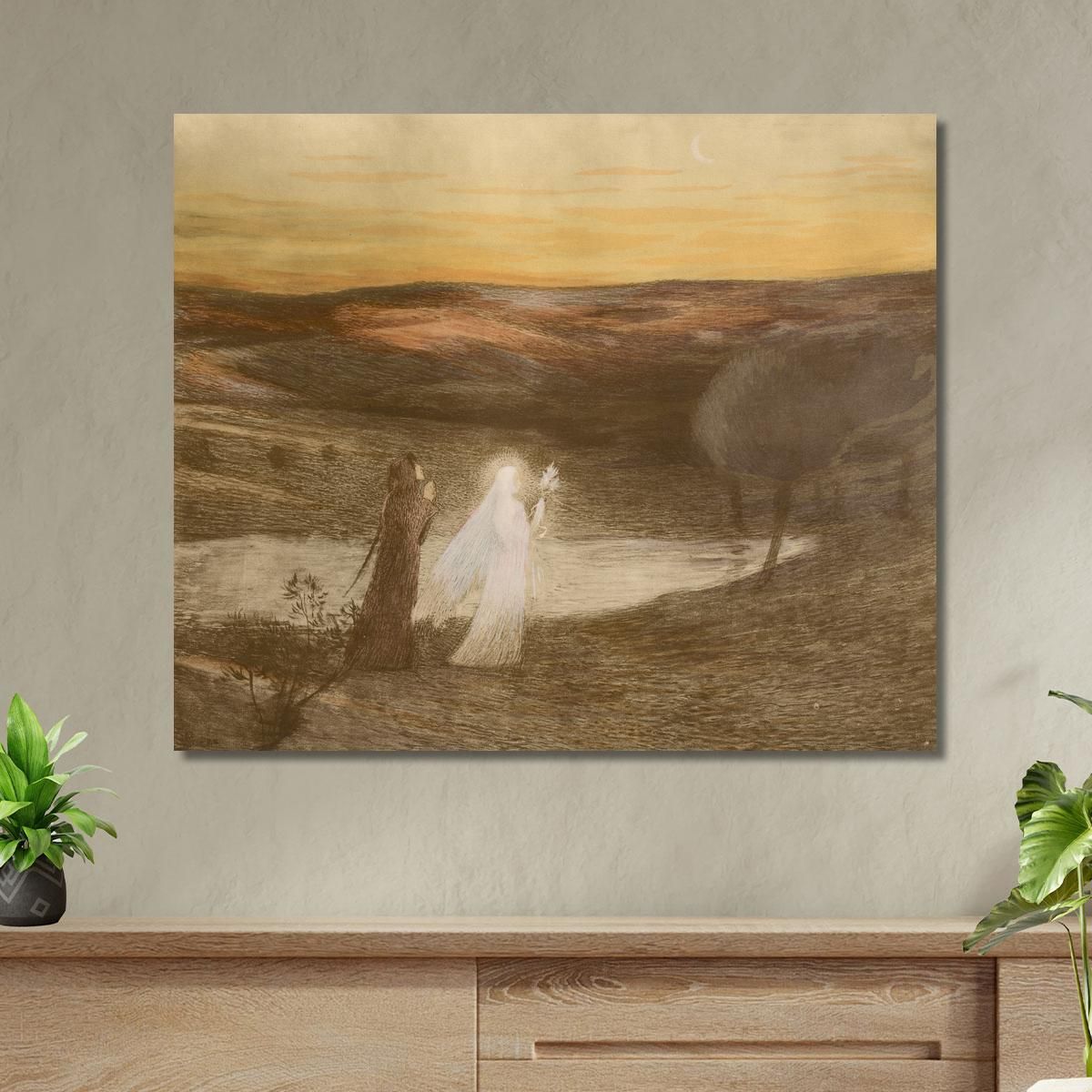 Dante Incontra Beatrice Henri Martin hmt24 quadro stampa su tela