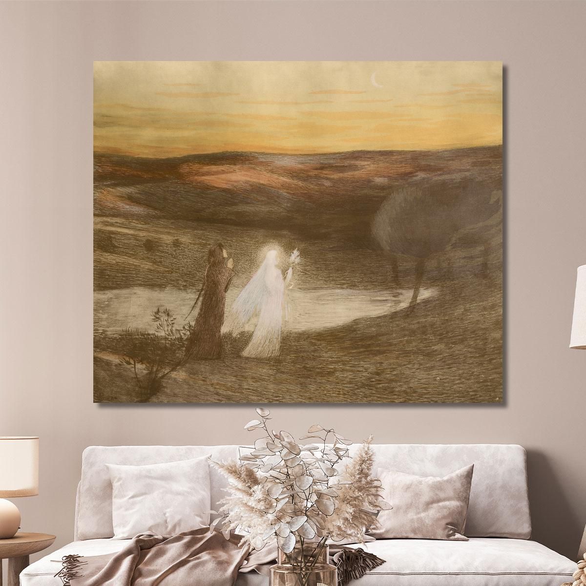 Dante Incontra Beatrice Henri Martin hmt24 quadro stampa su tela