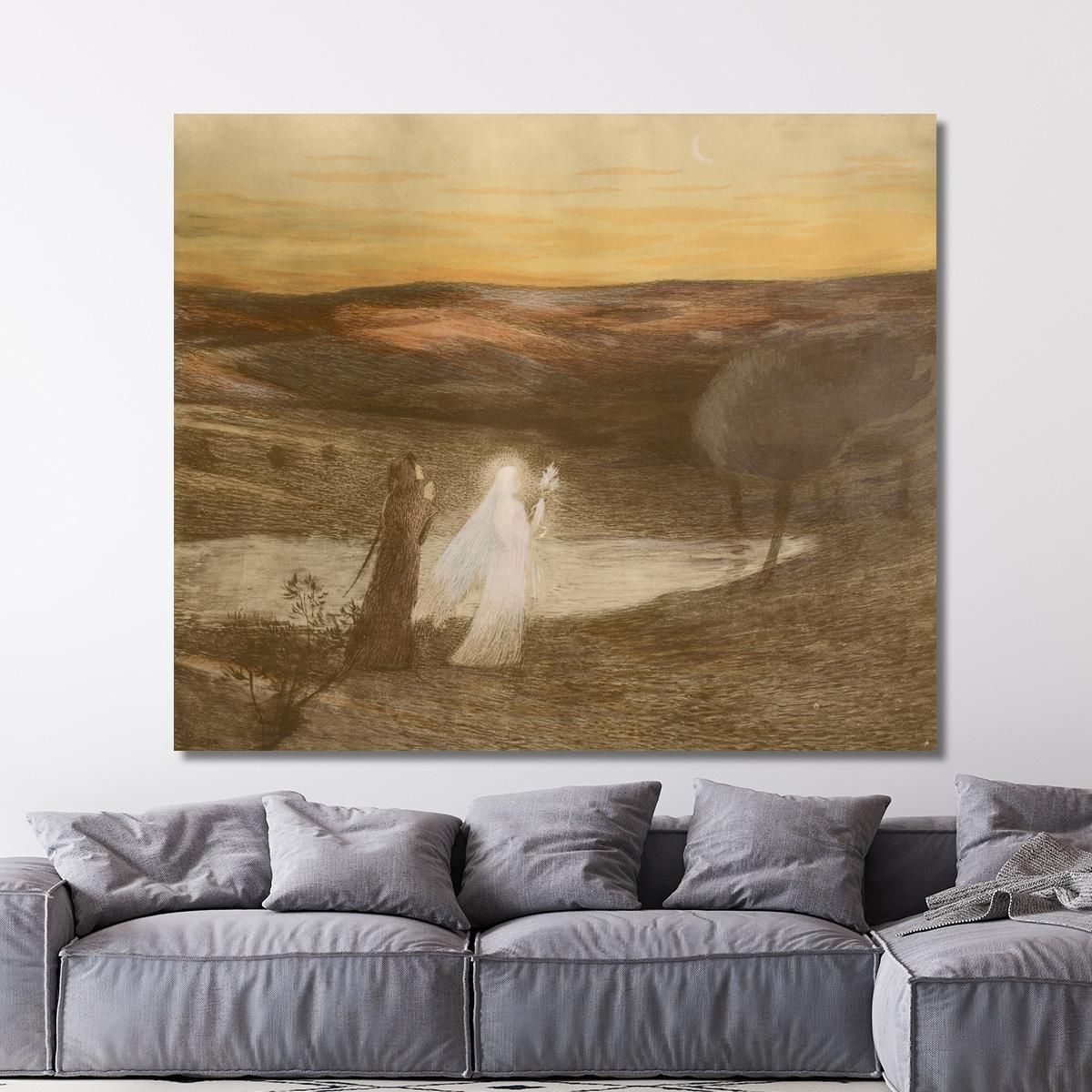 Dante Incontra Beatrice Henri Martin hmt24 quadro stampa su tela