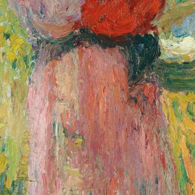 Donna Che Porta Un Bambino In Rosso Tra Le Braccia Henri Martin hmt26 quadro stampa su tela