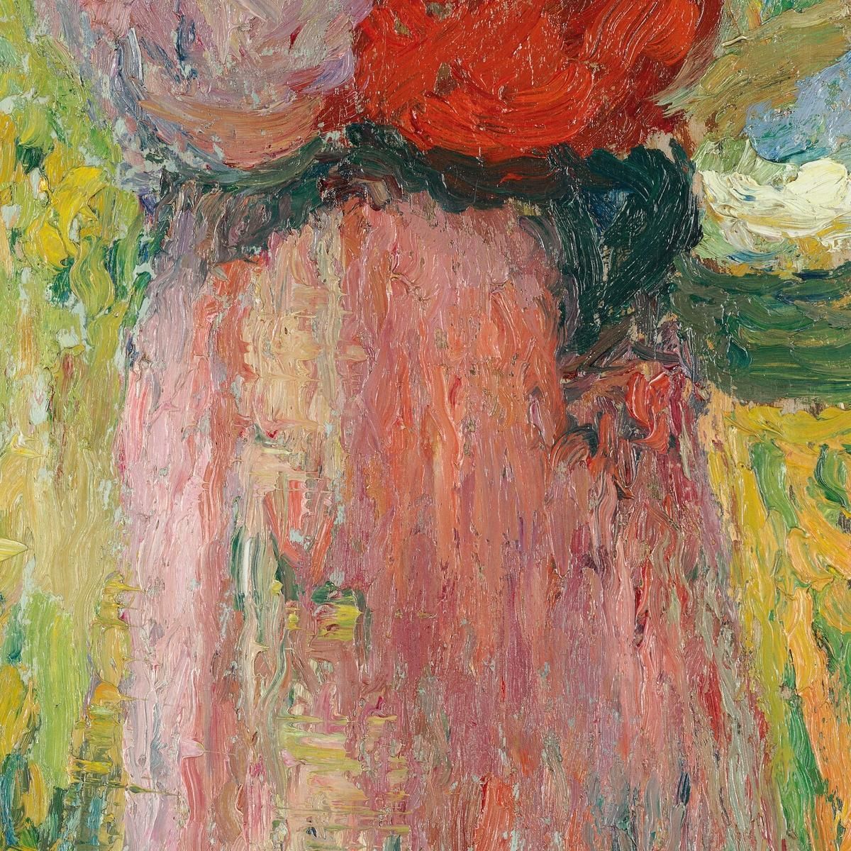 Donna Che Porta Un Bambino In Rosso Tra Le Braccia Henri Martin hmt26 quadro stampa su tela