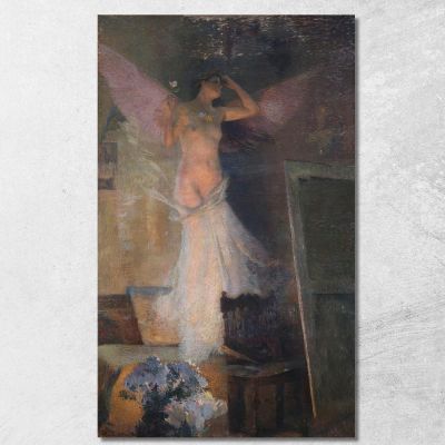 La Musa Del Pittore Henri Martin hmt36 quadro stampa su tela