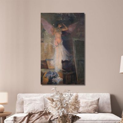 La Musa Del Pittore Henri Martin hmt36 quadro stampa su tela
