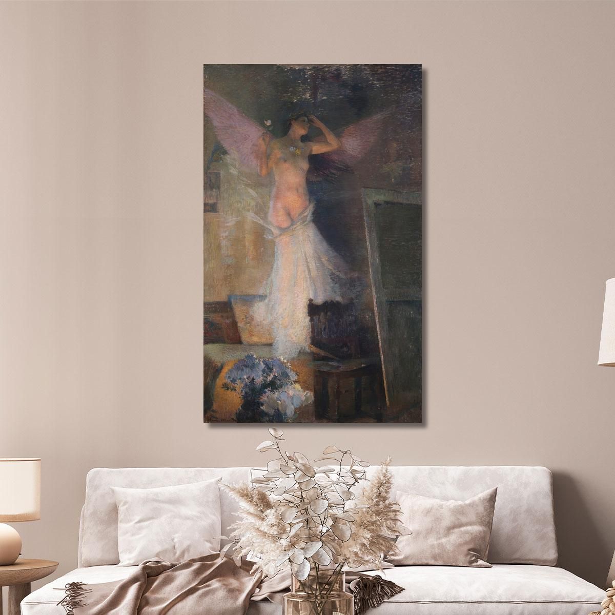La Musa Del Pittore Henri Martin hmt36 quadro stampa su tela